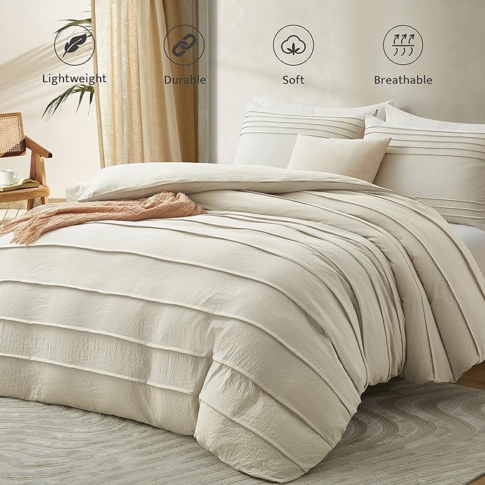 Oli Anderson Beige Duvet Cover King Size - Image 2