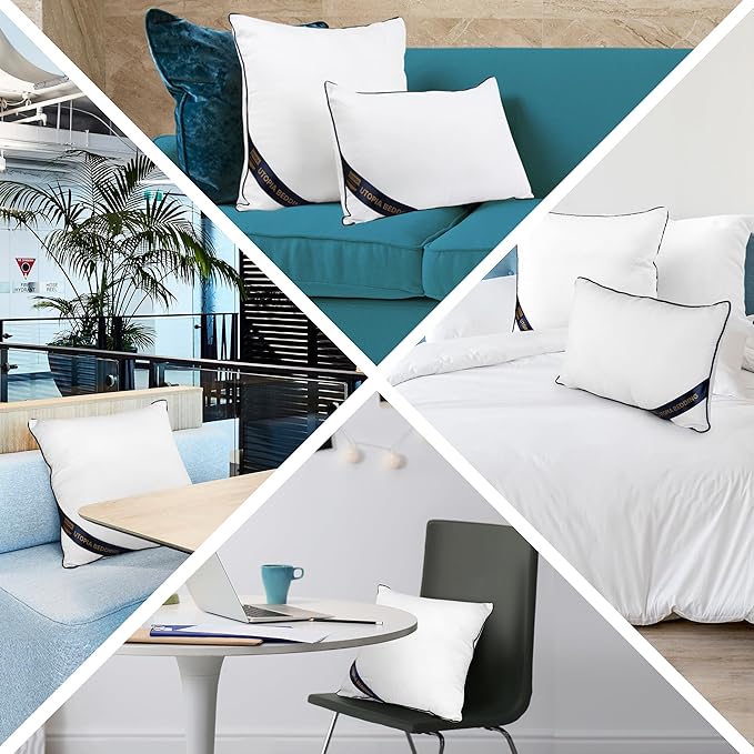 Utopia Bedding Throw Pillow Inserts, 22 x 22 Inches Decorative Indoor Pillows - Image 5