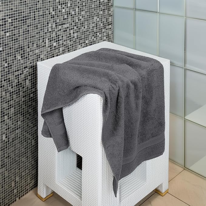 Commercial Bulk Pack of 12 Small Bath Towels – 100% Cotton Terry 24" x 46" – - Image 2
