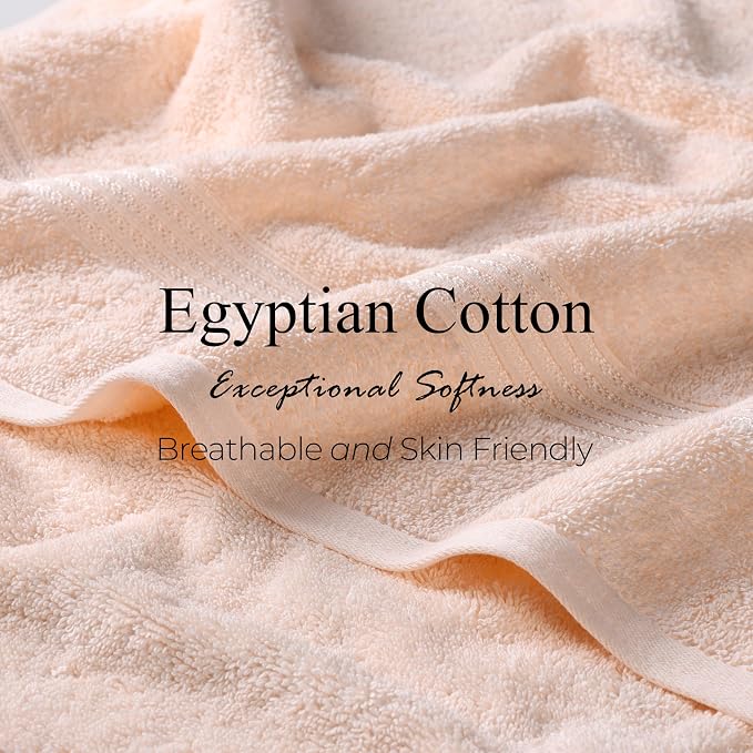 Superior Egyptian Cotton 8-Piece Towel Set, Guest Bath Decor Essentials - Image 7
