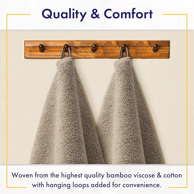Alusa Home Ultra Soft & Plush Viscose from Bamboo Bath Towels - Image 4