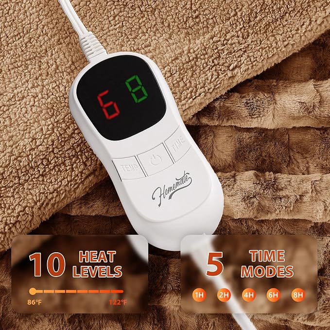 Homemate Heated Blanket Electric Throw - Image 3