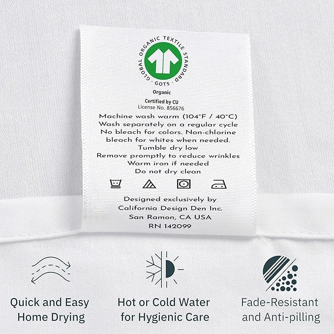 California Design Den Twin Bed Sheets Set - Image 8