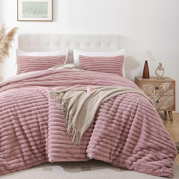 Smoofy Fluffy Full Size Comforter Sets 3 Pieces by SMOOFY