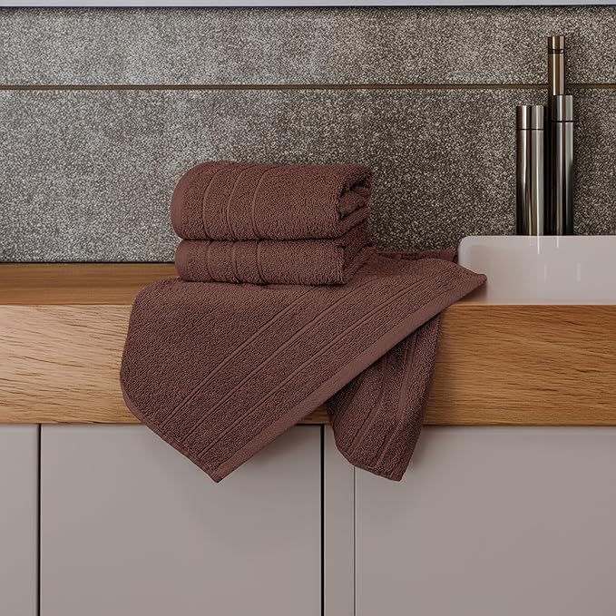 Tens Towels Pack of 6 Hand Towels, 100% Cotton, Lighter Weight, Quick to Dry - Image 3