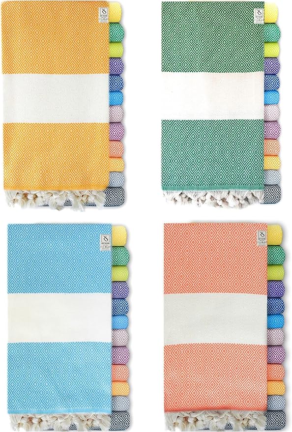 Turkish Beach Towels Oversized Clearance XL 40x71- Sand Free Beach Towel- 100% by RaySilver