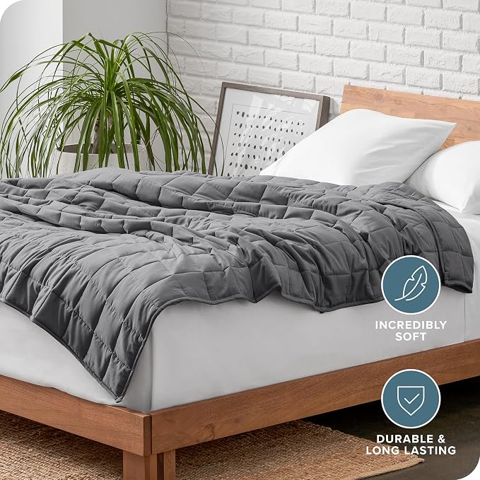 Bare Home Weighted Blanket Queen Size 22lb - Image 5