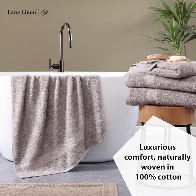 LANE LINEN Oversized Bath Towels Set of 2 - Image 4