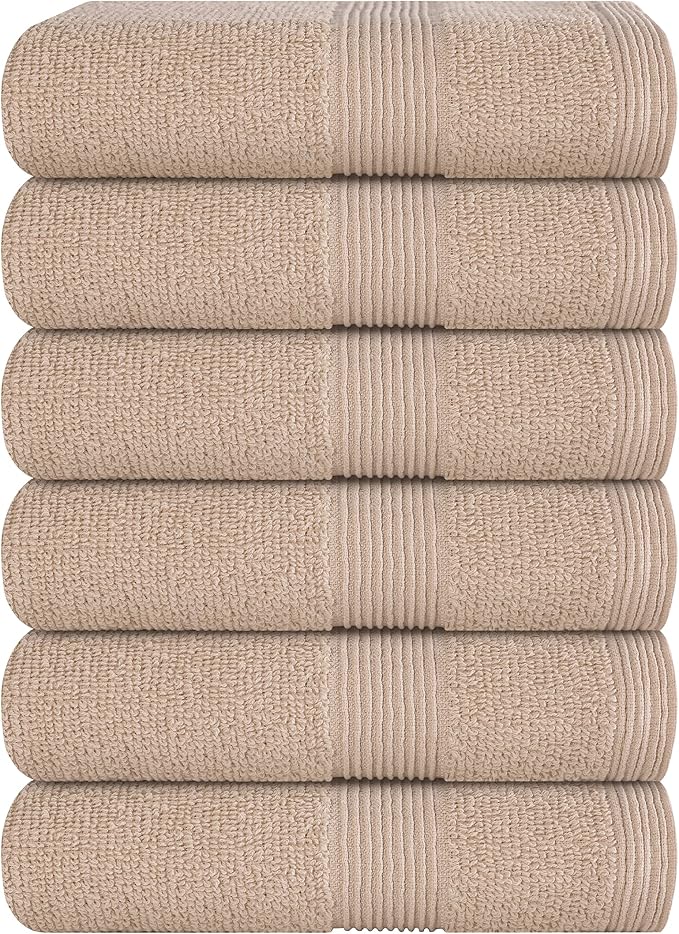 Belizzi Home Ultra Soft 6-Piece Hand Towel Set 16x28-100% Ringspun Cotton by Unknown