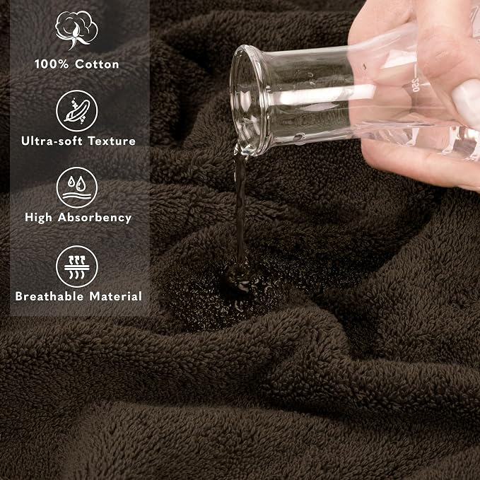 American Soft Linen 35x70 Jumbo Large Bath Towel, 600 GSM 100% Cotton Turkish - Image 4