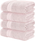 Modern Threads 4-Pack SpunLoft Bath Sheet Blush 35x66 by ModernThreads