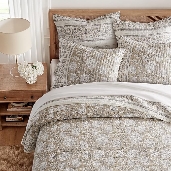 Levtex Home – Adare Taupe Bedspread Set – Twin Bedspread and 1 Standard Sham – - Image 3