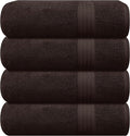 GLAMBURG Premium Cotton 4 Pack Bath Towel Set by GLAMBURG