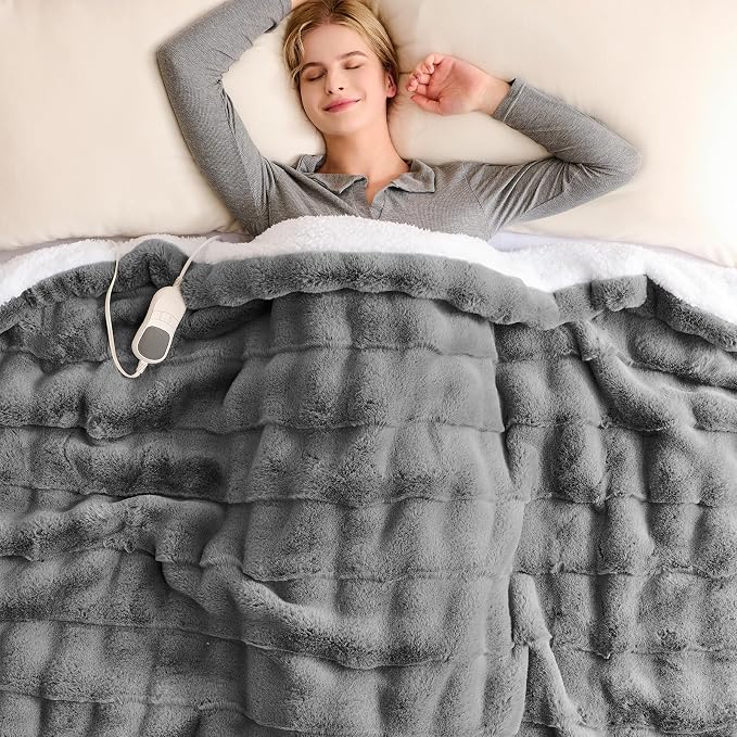 Homemate Heated Blanket Electric Throw by Homemate