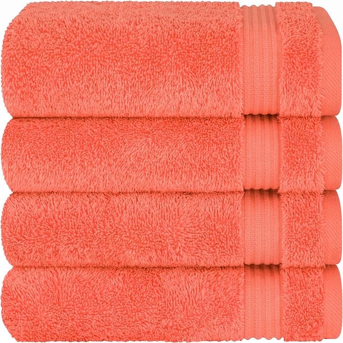 Cotton Paradise Hand Towels for Bathroom, 100% Cotton Turkish 4 Piece Hand - Image 5