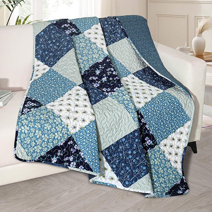 Exclusivo Mezcla 50"x 60" Quilted Throw Blanket- Microfiber Quilt Throw by ExclusivoMezcla