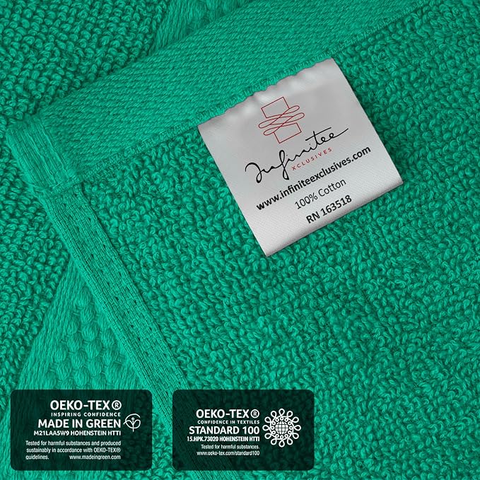 Infinitee Xclusives Green Hand Towels - Image 5