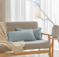 Simple&Opulence 100% Linen Lumbar Pillow Cover 12 x 20 Inches Set of 2 by SimpleOpulence