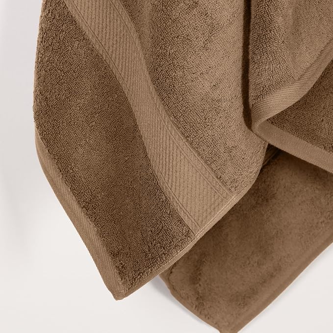 SUPERIOR Egyptian Cotton Pile Bath Towel Set of 2, Ultra Soft Luxury Towels - Image 6