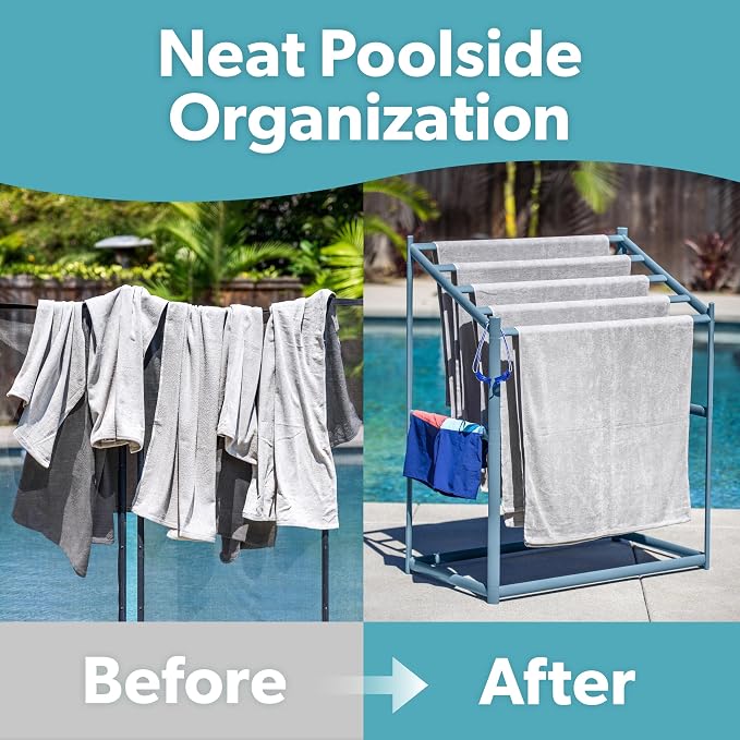 Coast Modern Pool Towel Rack – Choose Your Color - Image 6