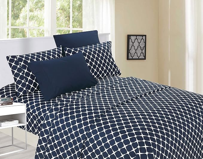 Elegant Comfort Luxury Soft Bed Sheets Bloomingdale Pattern - Image 2