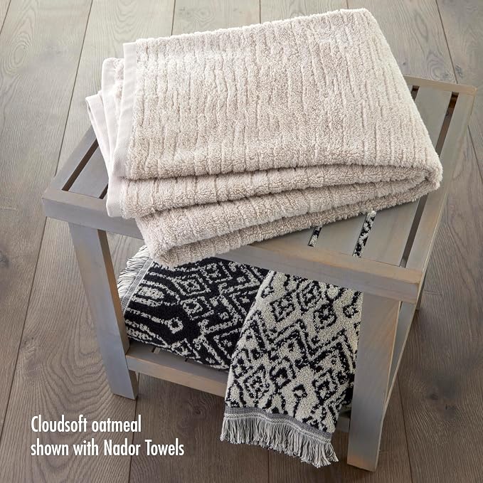 SKL Home CloudSoft 100% Cotton Luxury 6-Piece Towel Set, 600 GSM, Ultra Plush & - Image 6