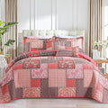 BEDIFANY Cotton King Quilt Set, Farmhouse King Size Quilt Bedding Set by BEDIFANY