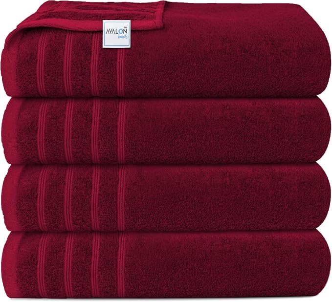 Avalon Towels Bath Towels Set of 4, Size 30 x 60 Inches, Highly Soft and - Image 3