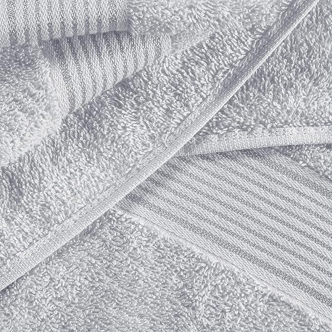 BELZZI Home Ultra Soft 4 Pack Oversized Bath Towel Set 27x54, Cotton Compact - Image 2
