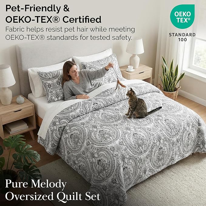 Southshore Fine Living, Inc. Farmhouse Bedding Quilt Set, Twin XL Coverlet - Image 5