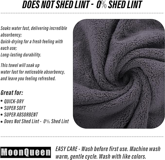 MOONQUEEN 12 Pack Premium Hand Towels - Image 4