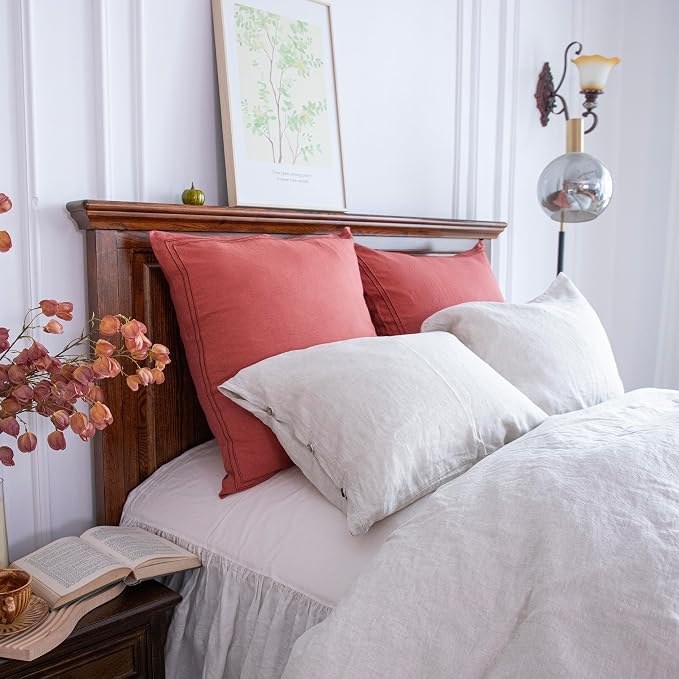 Simple&Opulence 100% French Linen Euro Shams - Image 6