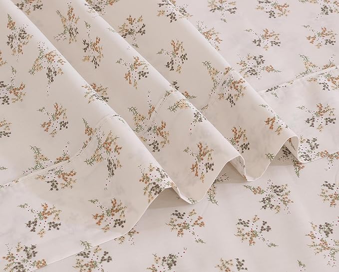 RUVANTI 100% Cotton Sheets – Full Size Percale Bedding, Cooling & Breathable - Image 6