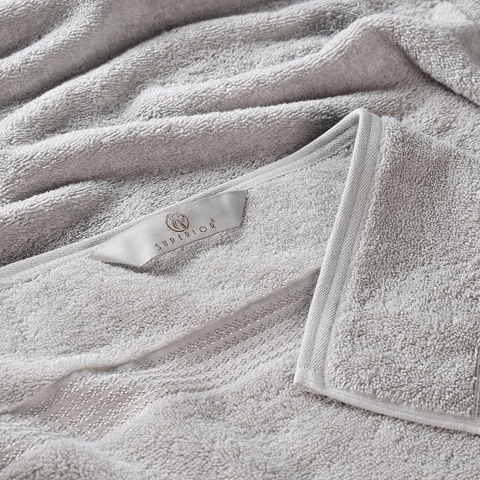 Superior Egyptian Cotton 9-Piece Towel Set, Guest Bath Decor Essentials - Image 5