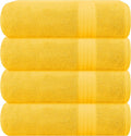 GLAMBURG Premium Cotton 4 Pack Bath Towel Set by GLAMBURG