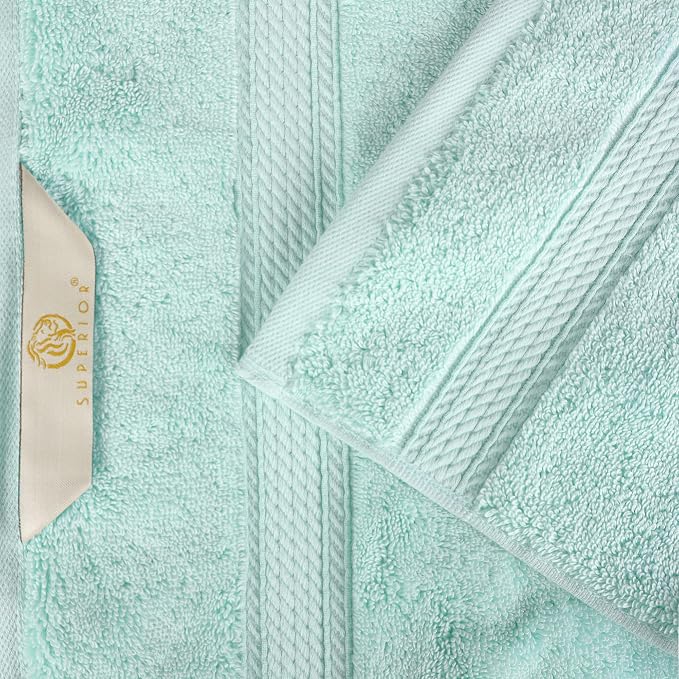 SUPERIOR Egyptian Cotton Pile 8 Piece Towel Set, Includes 2 Bath, 2 Hand - Image 9