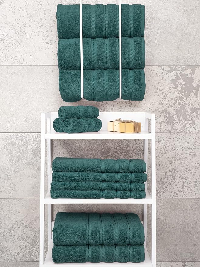 American Soft Linen Luxury 4 Piece Bath Towel Set, 600 GSM 100% Cotton Turkish - Image 7