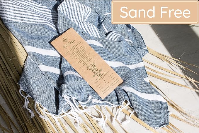 Premium Turkish Beach Towel – 100% Cotton, Sand Free, Quick Dry Beach Towel - Image 4