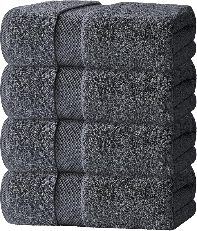Luxury White Bath Towels Large by WhiteClassic