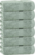 White Classic Green Hand Towels by WhiteClassic