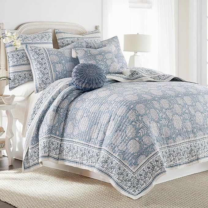 Levtex Home Adare Blue Reversible King/Cal King Quilt Set by LevtexHome