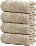 Tens Towels Pack of 4 Extra Large Bath Towels 30 x 60 Inches, 100% Cotton by TensTowels