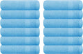 GLAMBURG Ultra Soft 12-Piece Washcloths Set 13x13-100% Ringspun Cotton by GLAMBURG