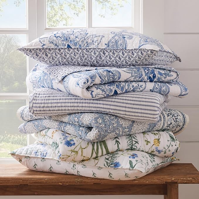 Levtex Home Adare Blue Reversible King/Cal King Quilt Set - Image 8