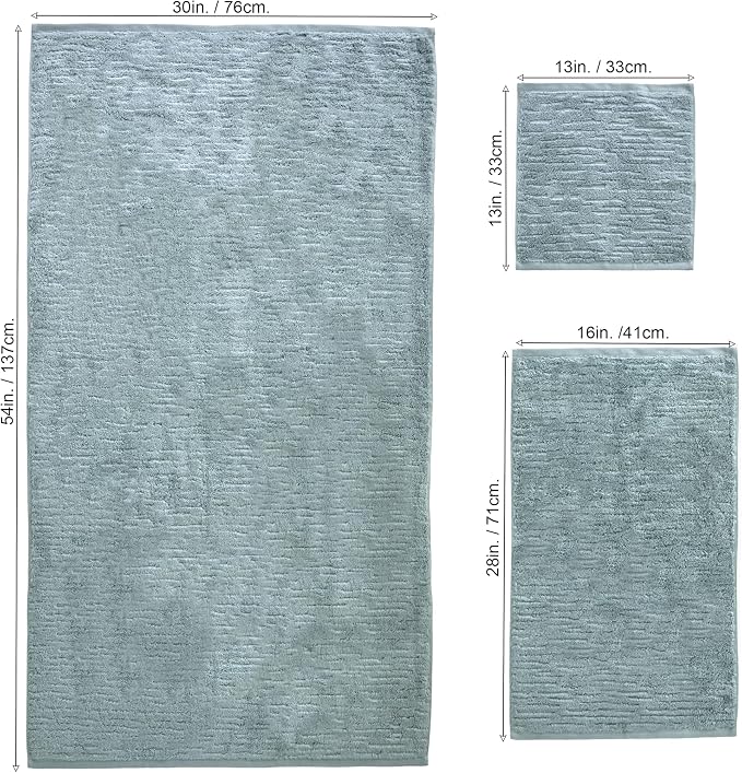 SKL Home CloudSoft 100% Cotton Luxury 6-Piece Towel Set, 600 GSM, Ultra Plush & - Image 3