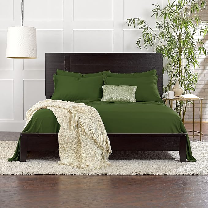 Pure Bamboo Twin Sheets, Genuine 100% Organic Viscose Derived from Bamboo Bed - Image 6
