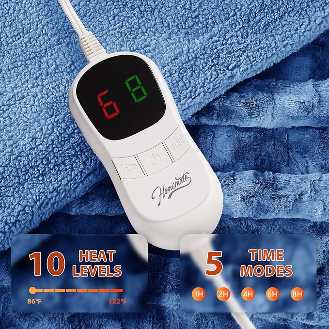 Homemate Electric Heated Blanket Full Size - Image 3