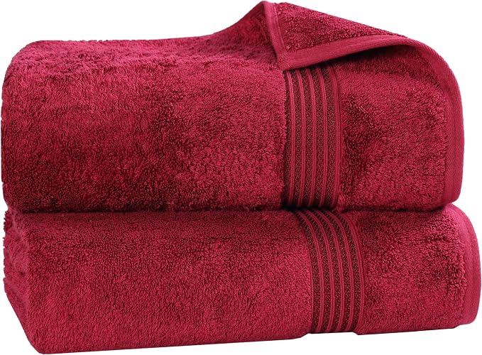 Superior Egyptian Cotton 2-Piece Bath Sheet Towel Set, Oversized Body Towels by SUPERIOR