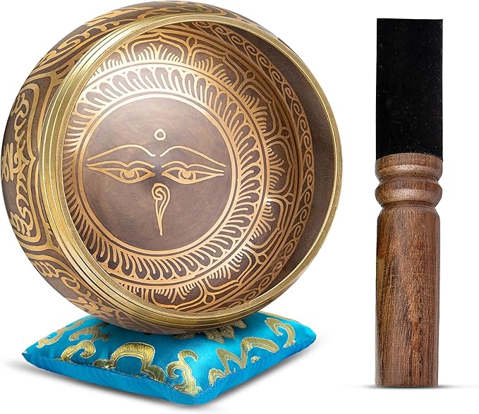 Tibetan Singing Bowl Set by HimalayanBazaar