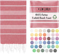 Cacala Lightweight and Thin Turkish Beach Towel 100% Cotton Sand-Free and by Cacala